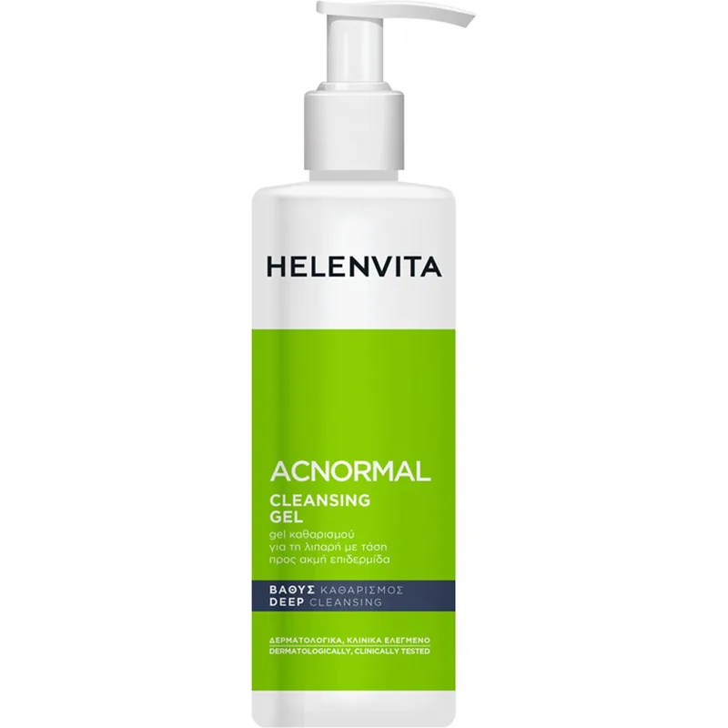 Helenvita ACNormal Cleansing Gel  Καθαρισμού Προσώπου με Σμηγματορυθμιστική Δράση για Λιπαρή, με Τάση Ακμής Επιδερμίδα ​​​​​400ml