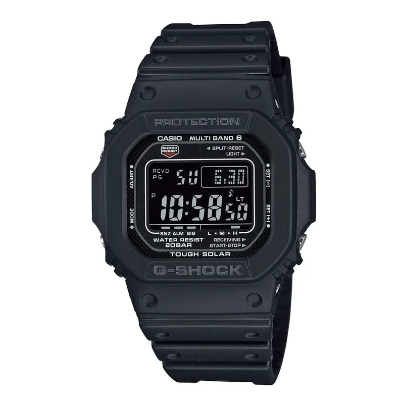 CASIO G-Shock Solar Radio Controlled Black Rubber Strap GW-M5610U-1BER