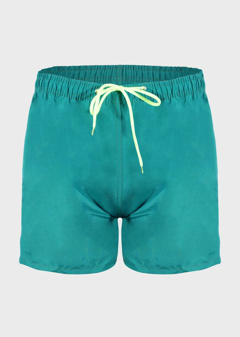 Ανδρικό μαγιό σόρτς μονόχρωμο.Summer Collection ΠΡΑΣΙΝΟ
