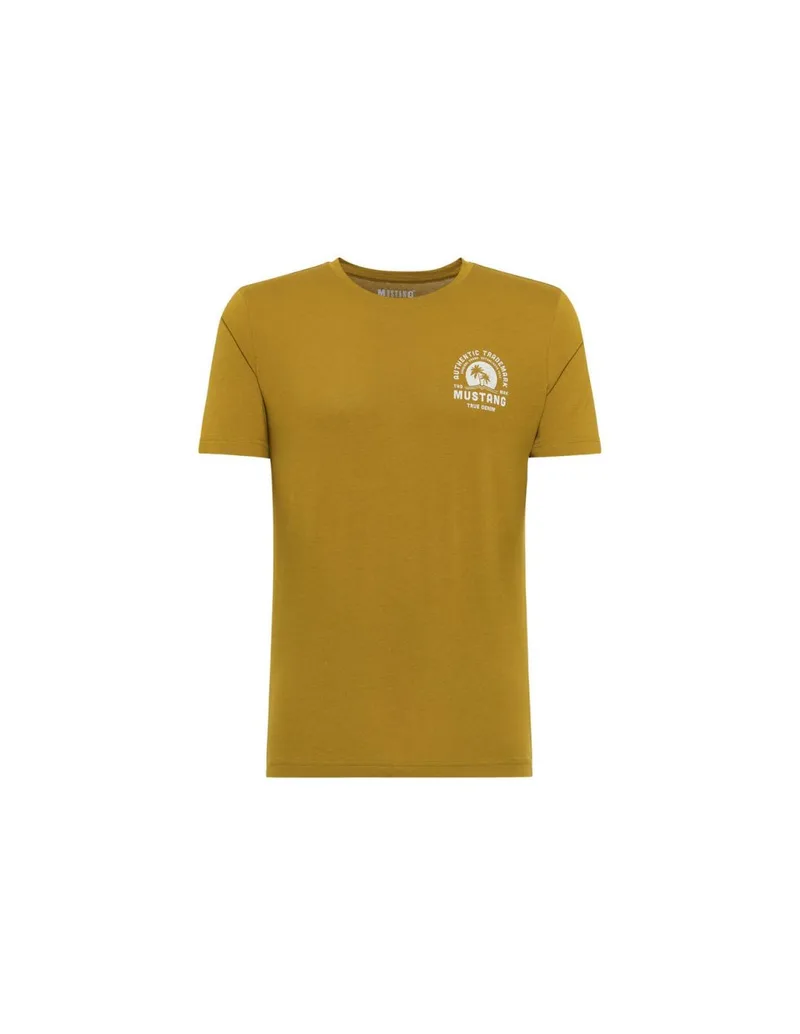 Mustang Ανδρικό T-shirt Κοντομάνικο Πράσινο 10125156370