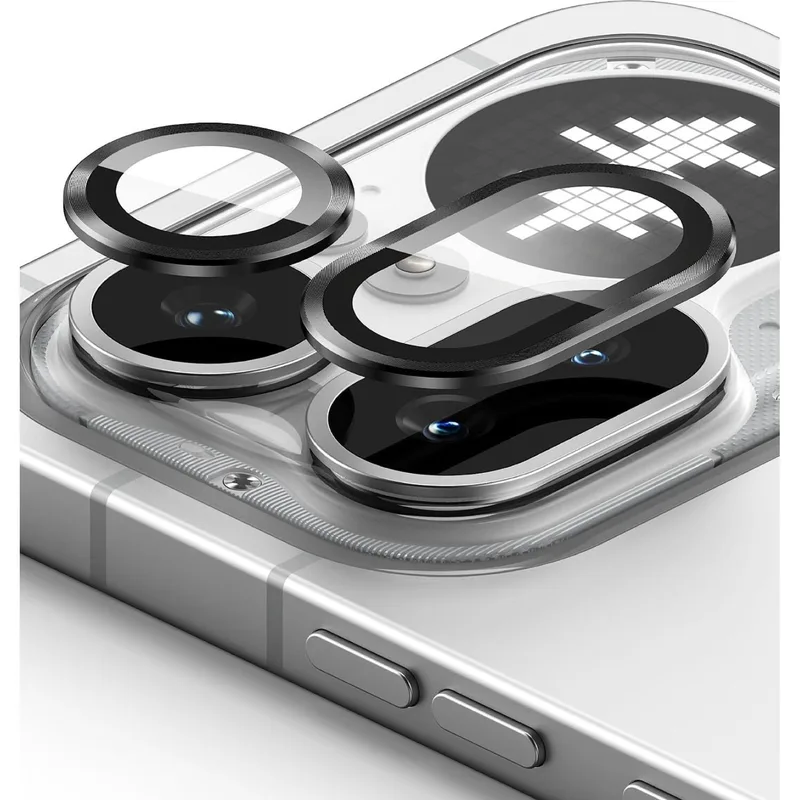 Tempered Glass Nothing Phone 4a Pro Ringke Camera Lens Frame Glass Αντιχαρακτικό Γυαλί Προστασίας για Φακό Κάμερας 2 Τεμάχια - Black (8800328819047)