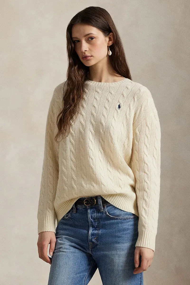 Polo Ralph Lauren πουλόβερ γυναικείο με πρόσμιξη κασμιριού