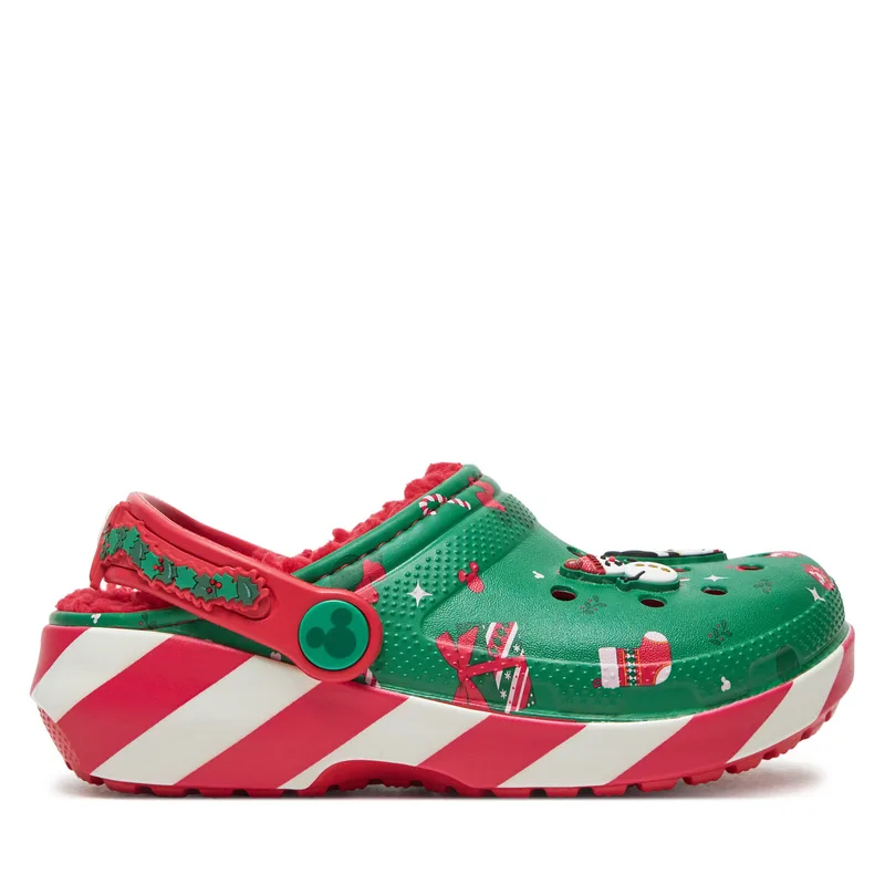 Παντόφλες Crocs Classic Mickey Xmass Lined Clog K 210814 Πράσινο
