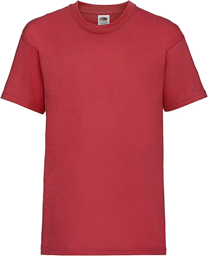 Παιδικό T-Shirt 61-033-0 Fruit of the Loom Value Weight Red