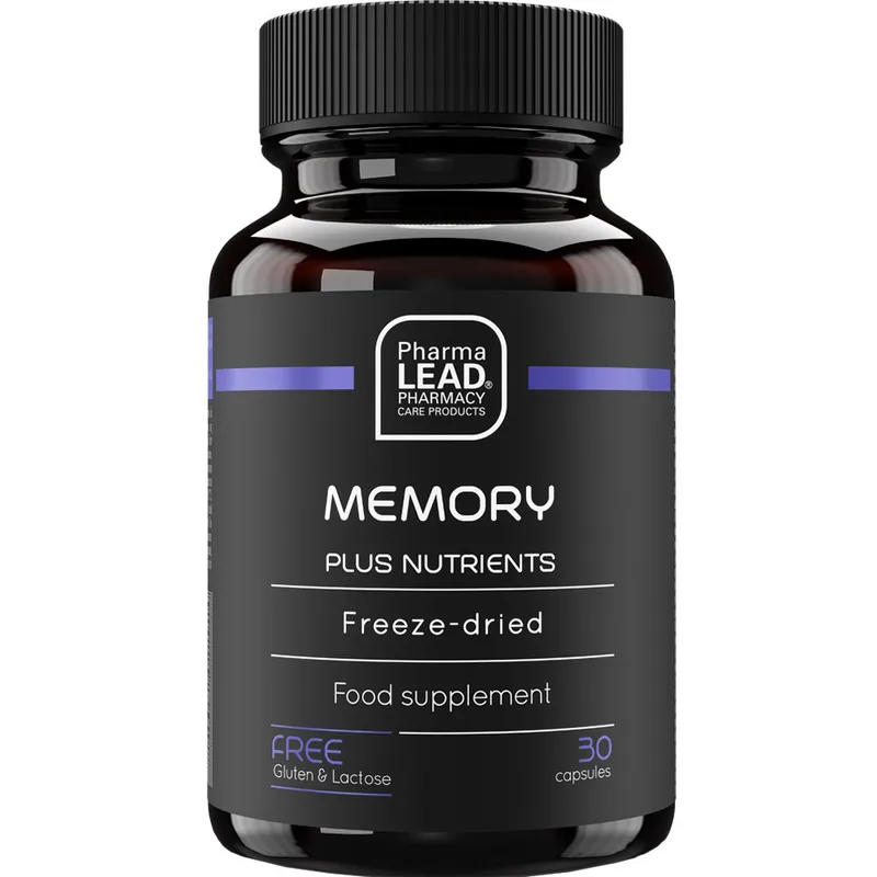 Pharmalead Black Range Memory Plus Nutrients Συμπλήρωμα Διατροφής Βιταμινών, Μετάλλων, Αμινοξέων & Εκχυλίσματος Βοτάνων για Βελτίωση της Μνήμης & Πνευματική Διαύγεια 30caps