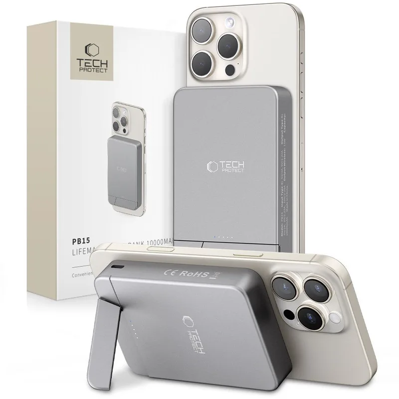 Tech-Protect LifeMag Magnetic PowerBank 10000mAh Space Grey (PB15)