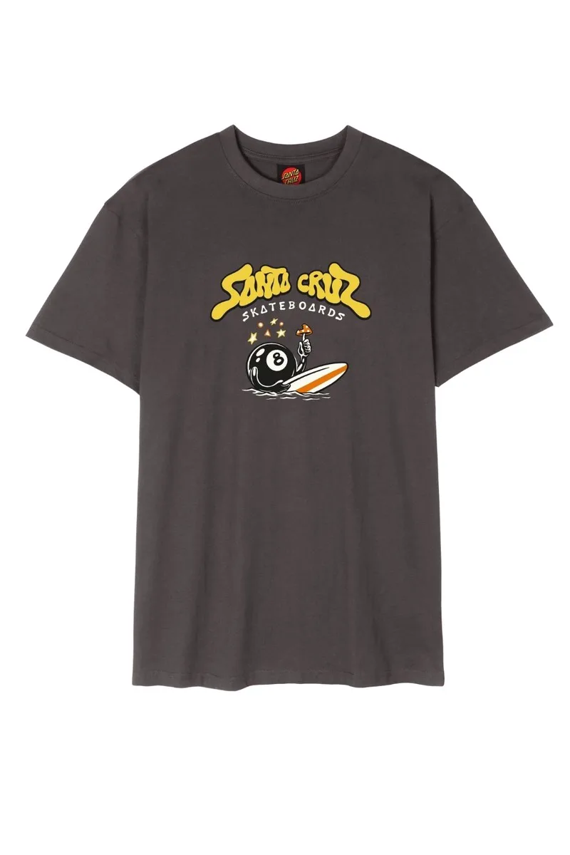 SANTA CRUZ T-Shirts Winkowski Surf Front T-Shirt - ΜΑΥΡΟ-SCA-TEE-12112-BLACK