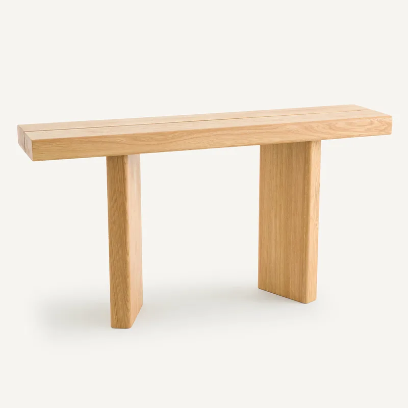 Κονσόλα Π140 εκ. από ξύλο δρυ Μ33xΠ140xΥ75cm