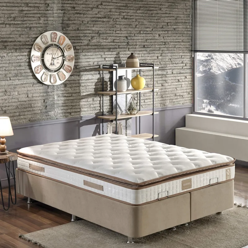 Στρώμα Queen 140X190 Cm Double Size Padded Firm Mattress 480Nrn1266 (140x25x190 cm)