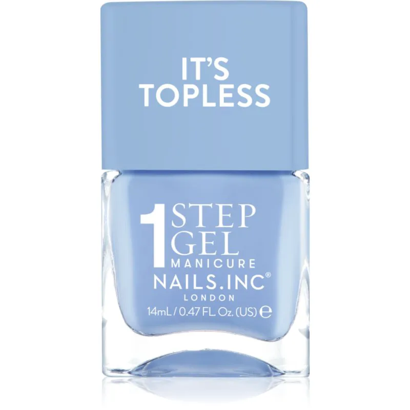 Nails Inc. It’s Topless τζελ βερνίκι νυχιών για μακρόχρονη επίδραση απόχρωση KIm 14 ml