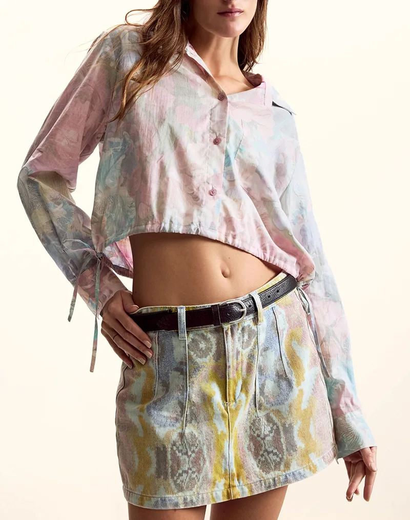 DESIGUAL CAM_FLOWERS_LACRO ΠΟΥΚΑΜΙΣΟ ΓΥΝΑΙΚΕΙΟ 26SWCW25-3062 Fuchsia