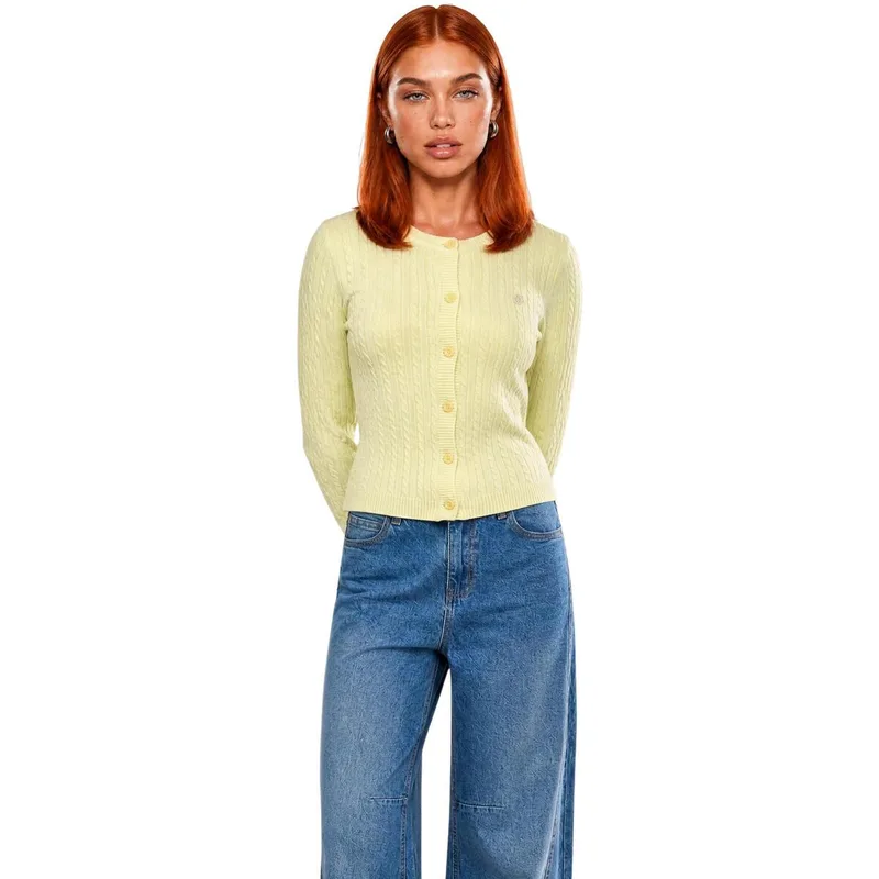 Μπουφάν / Ζακέτες I Am Cardigan Cotone Treccia 26235