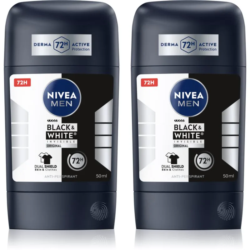 NIVEA MEN Black & White Invisible Original στερεό αντιιδρωτικό επωφελής συσκευασία