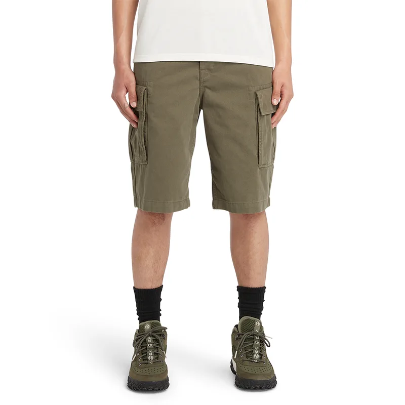 Timberland Ανδρική Βερμούδα Brookline Twill Cargo Short TB0A5U1BA58 Χακί