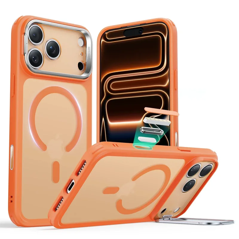 Θήκη ESR Classic Hybrid with Stash Stand (Camera Control Button) HaloLock MagSafe Frosted Πορτοκαλί iPhone 17 Pro Max