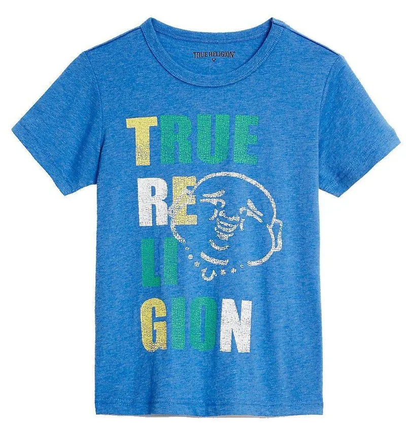 T-SHIRT TRUE RELIGION BUDDHA POP TR717TE03 ΜΠΛΕ ΜΕΛΑΝΖΕ (92ΕΚ.)-(1-2 ΕΤΩΝ)