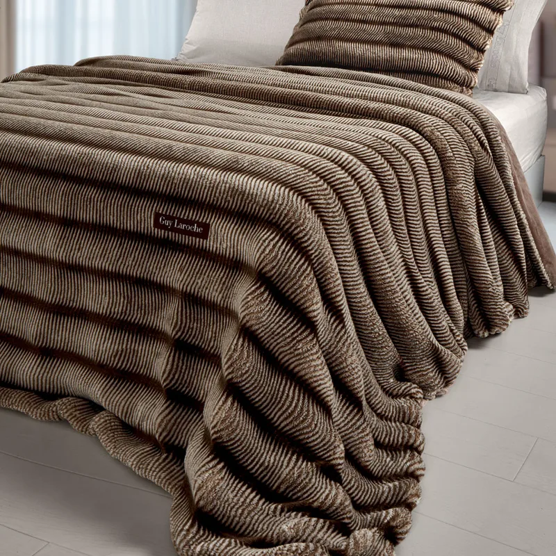 Κουβέρτα Γούνινη King Size 260X240 Guy Laroche Gazelle Μπεζ (260x240)