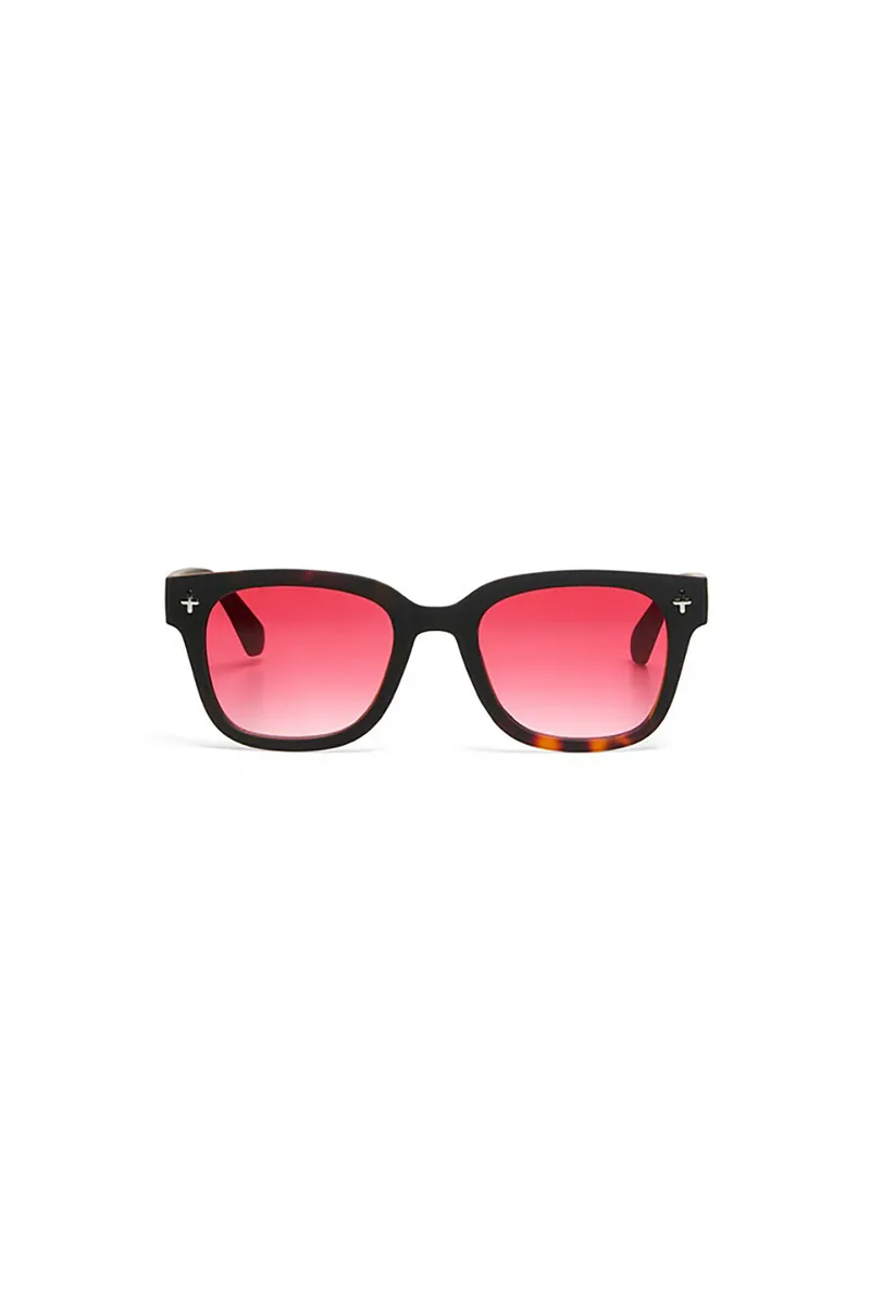 Okkia unisex γυαλιά ηλίου "Giovanni" - OK012B3H-RD Μαύρο - Κόκκινο