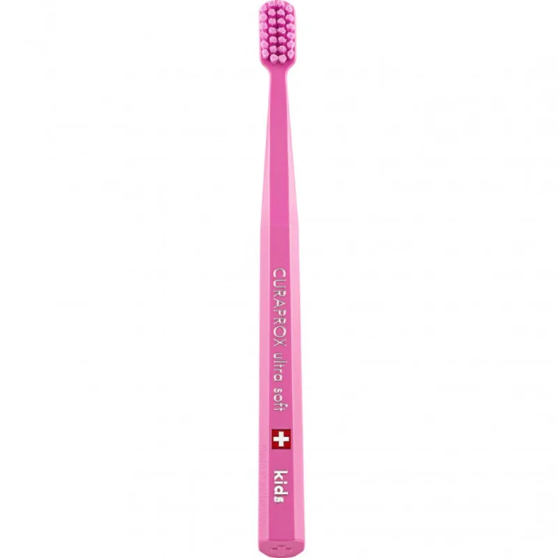 Curaprox Kids CS 5500 Ultra Soft Toothbrush 4-12 Years Παιδική Οδοντόβουρτσα με Μικρή Κεφαλή & Εξαιρετικά Μαλακές Ίνες 1 Τεμάχιο - Ροζ