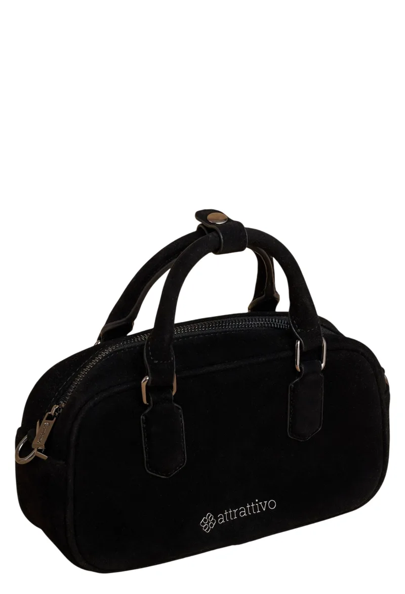 Τσάντα Χειρός Attrattivo Χειρός Βελούδο 9T23018-BLACK Γυναικείο