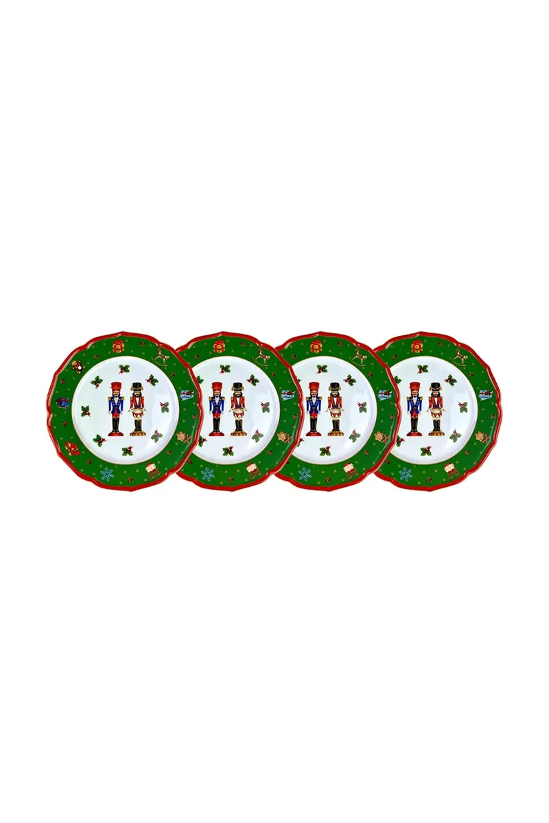 Σετ πιάτων γλυκού Affek Design Cicha Noc 22 cm 4-pack