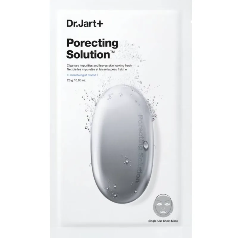 Dr.Jart+ Dermask Porecting Solution Sheet Mask for Face Μάσκα Προσώπου με Άνθρακα για Καθαρισμό, Ενυδάτωση & Σύσφιξη της Επιδερμίδας από τους Πόρους 28g