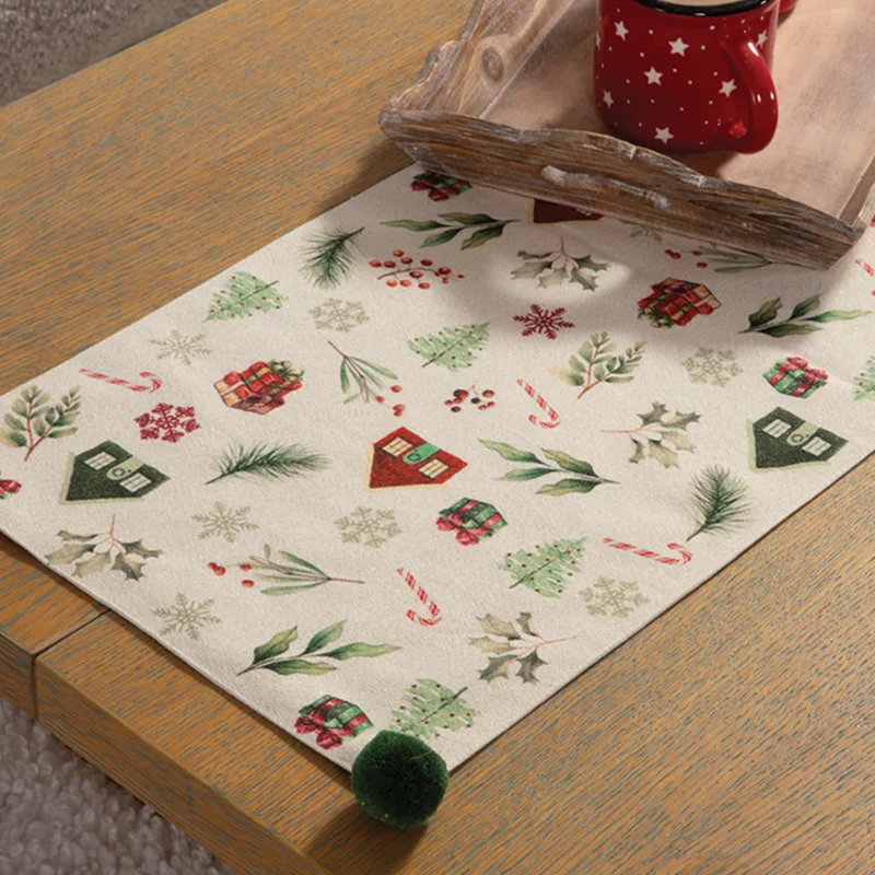 Χριστουγεννιάτικη Τραβέρσα (33x150) Nef-Nef Homeware White Christmas