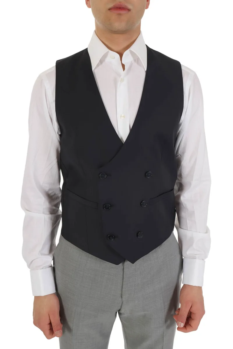 KARL LAGERFELD ΓΙΛΕΚΟ ΚΟΣΤΟΥΜΙΟΥ WAISTCOAT SCREEN ΜΠΛΕ