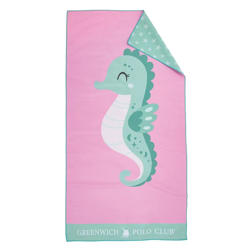 Παιδική Πετσέτα Θαλάσσης Microfiber 2 Όψεων (70x140) Greenwich Polo Club Junior 4176