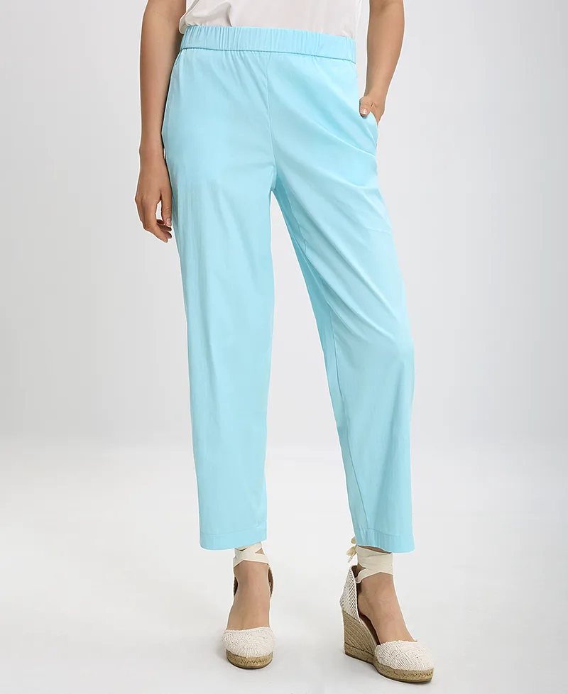 Gerry Weber Cropped Παντελόνι σε Τυρκουάζ Χρώμα