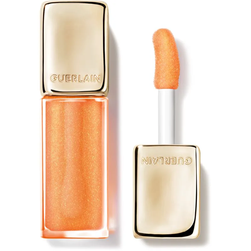 GUERLAIN KissKiss Bee Glow Oil Έλαιο για τα χείλη με μέλι απόχρωση 389 Sparkling Peach 9.5 ml