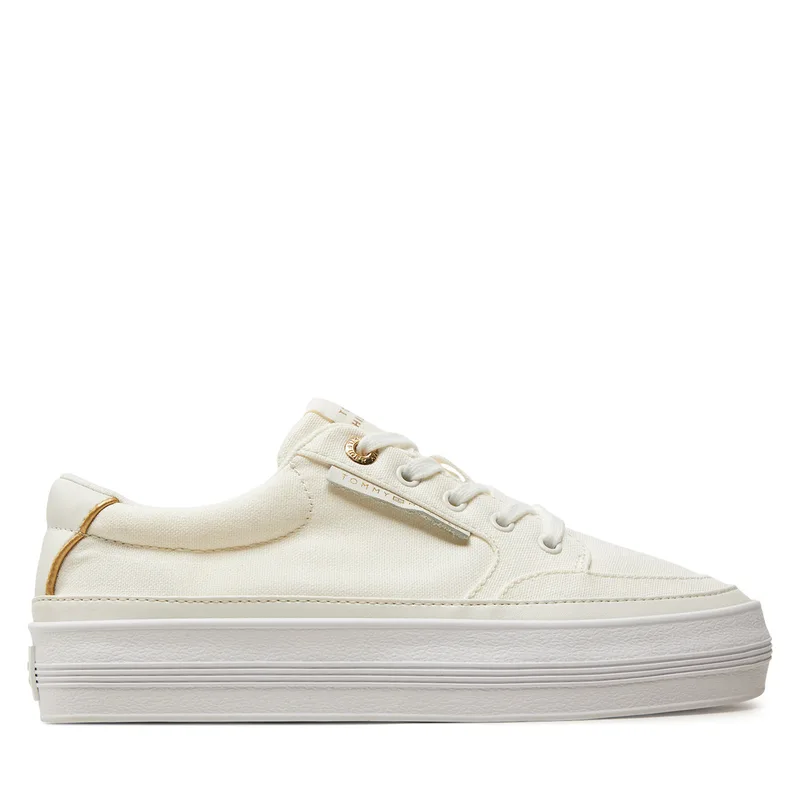 Αθλητικά Tommy Hilfiger Essential Vulc Textile Sneaker FW0FW08323 Εκρού