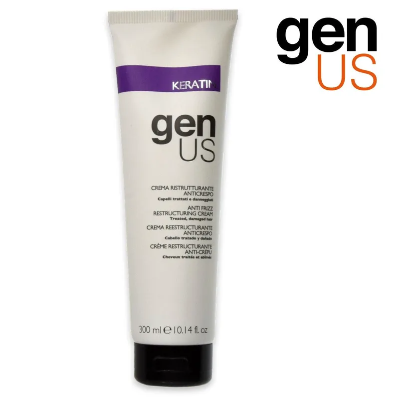 Anti-frizz restructuring cream with keratin Genus 300ml