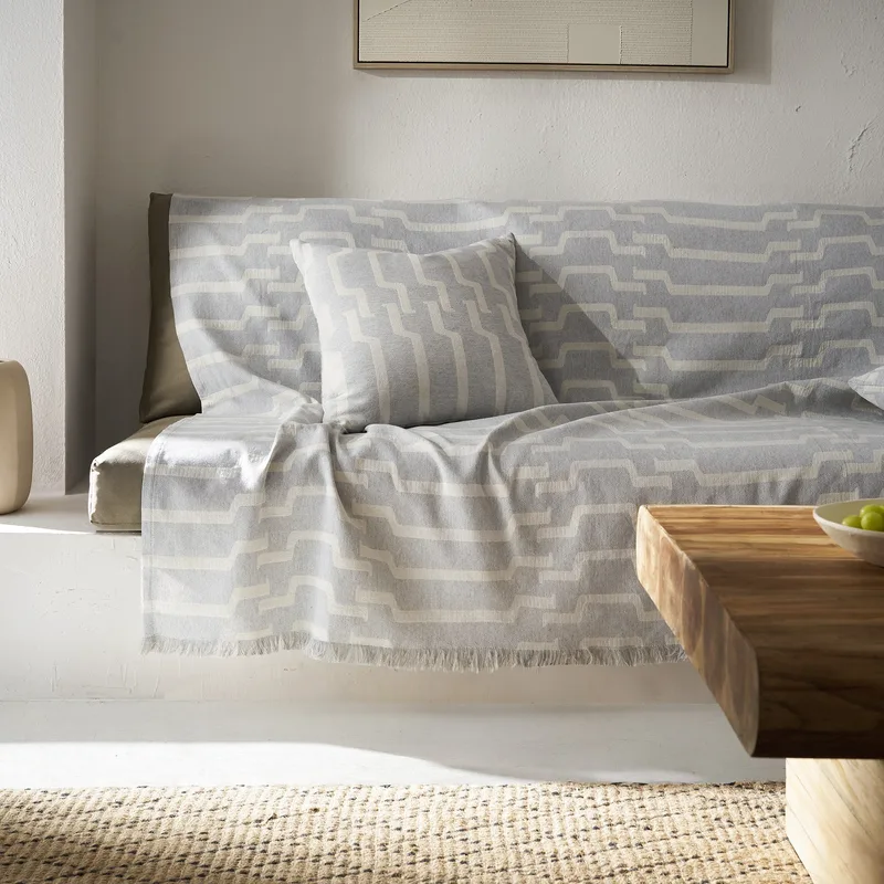 Ριχτάρι Τριθέσιου Gofis Home Clover Grey 20-07-558-3/15 180x310