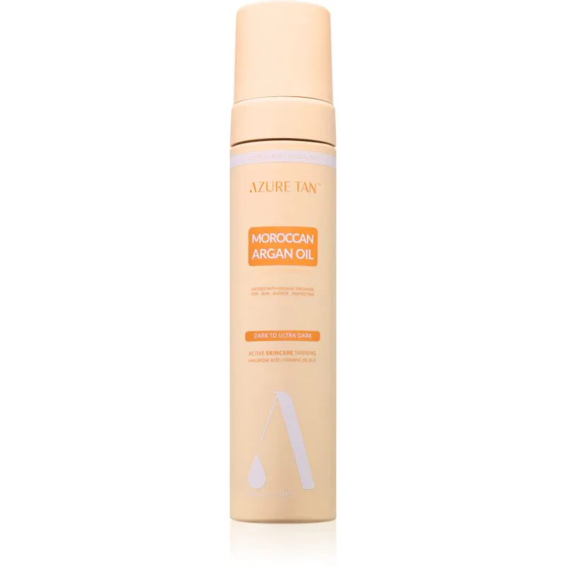Azure Tan Maroccan Argan Oil αφρός αυτομαυρίσματος απόχρωση Dark To Ultra Dark 200 ml