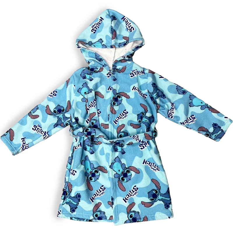 Παιδικό Μπουρνούζι Dimcol Lilo & Stitch Sky Blue - 7-8 ΕΤΩΝ