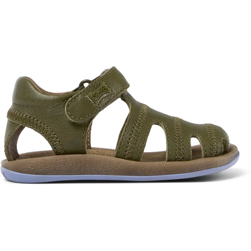 CAMPER Bicho - Πέδιλα Για Firstwalkers - Πράσινο, Μέγεθος 23, Smooth leather