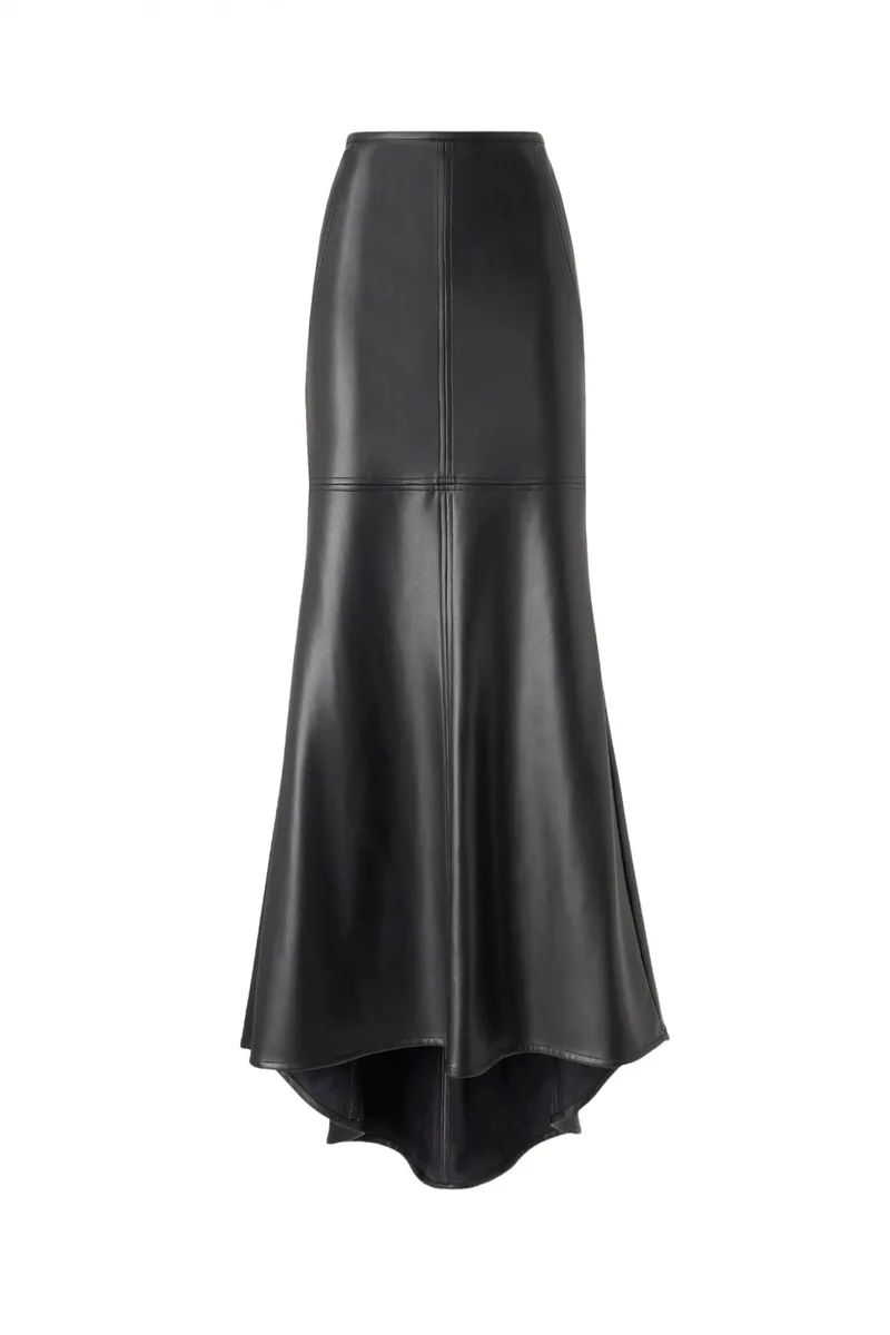 PINKO ΦΟΥΣΤΑ MAXI LEXUS SKIRT ΜΑΥΡΟ