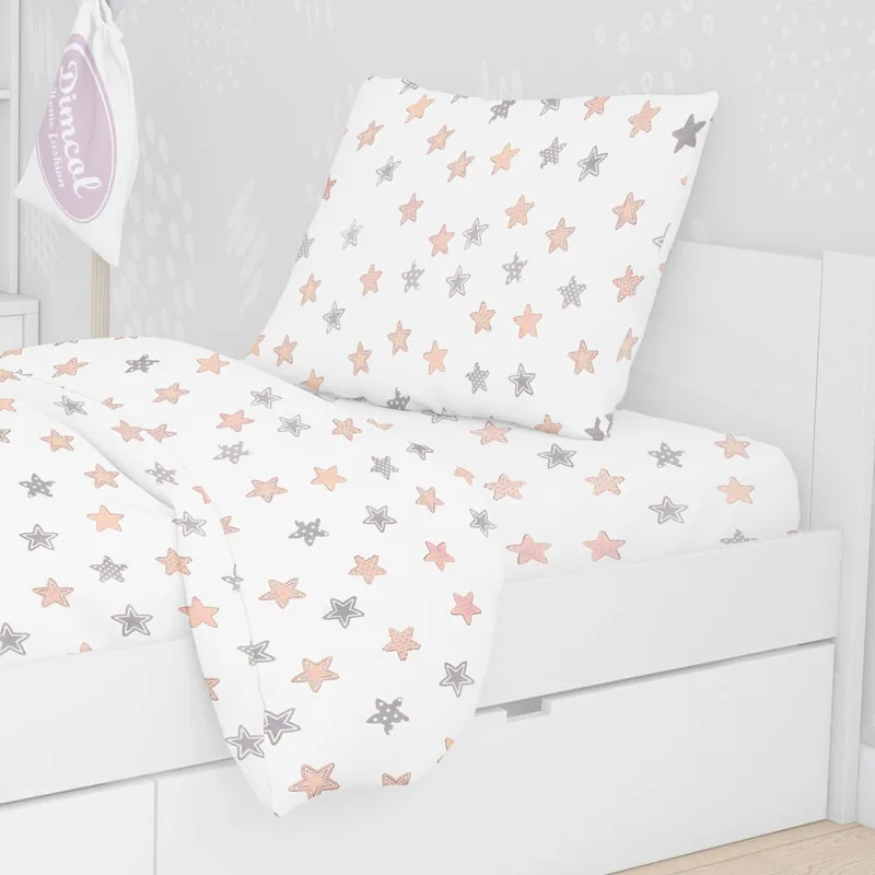 Μαξιλαροθήκη Τεμάχιο 50X70 Dimcol Star 103 Grey (50x70)