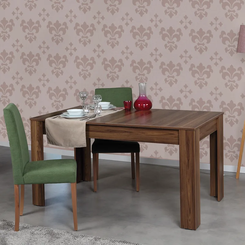 Ανοιγόμενο Τραπέζι Τραπεζαρίας Oblo - Walnut 801Cmy2909 (130x78x80 cm)