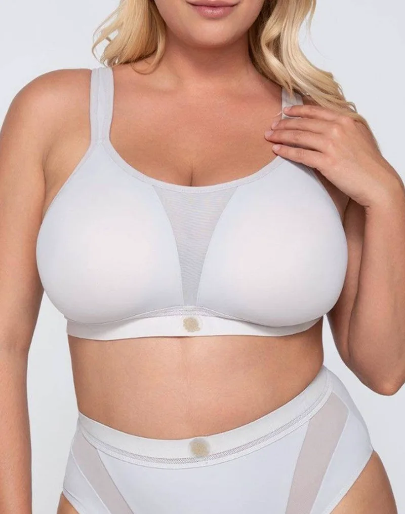 LUNA FlexPro sporty big size bra 5301-117 Gray