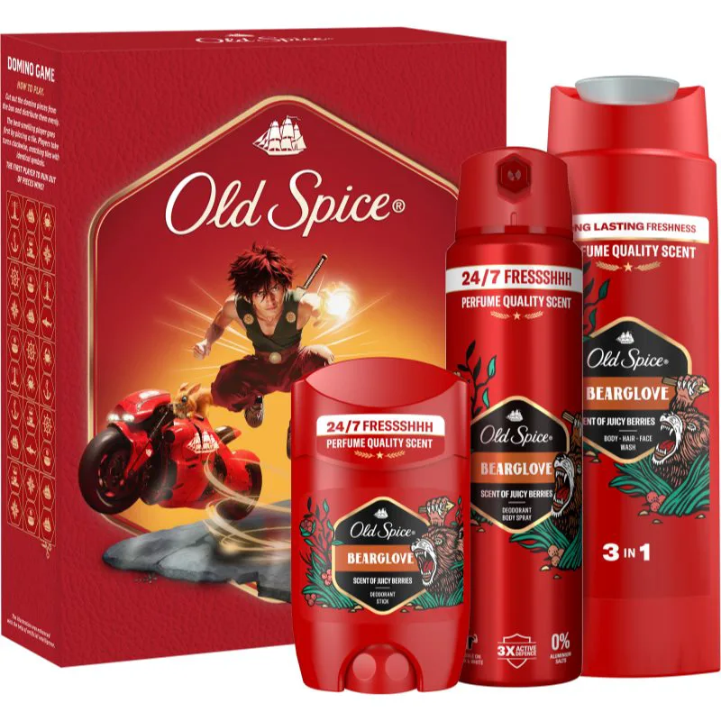 Old Spice Bearglove Anime σετ δώρου για άντρες