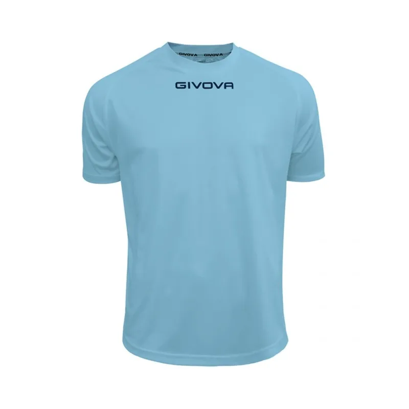 Givova MAC01-0005 Αθλητικό Ανδρικό T-shirt Μπλε με Λογότυπο