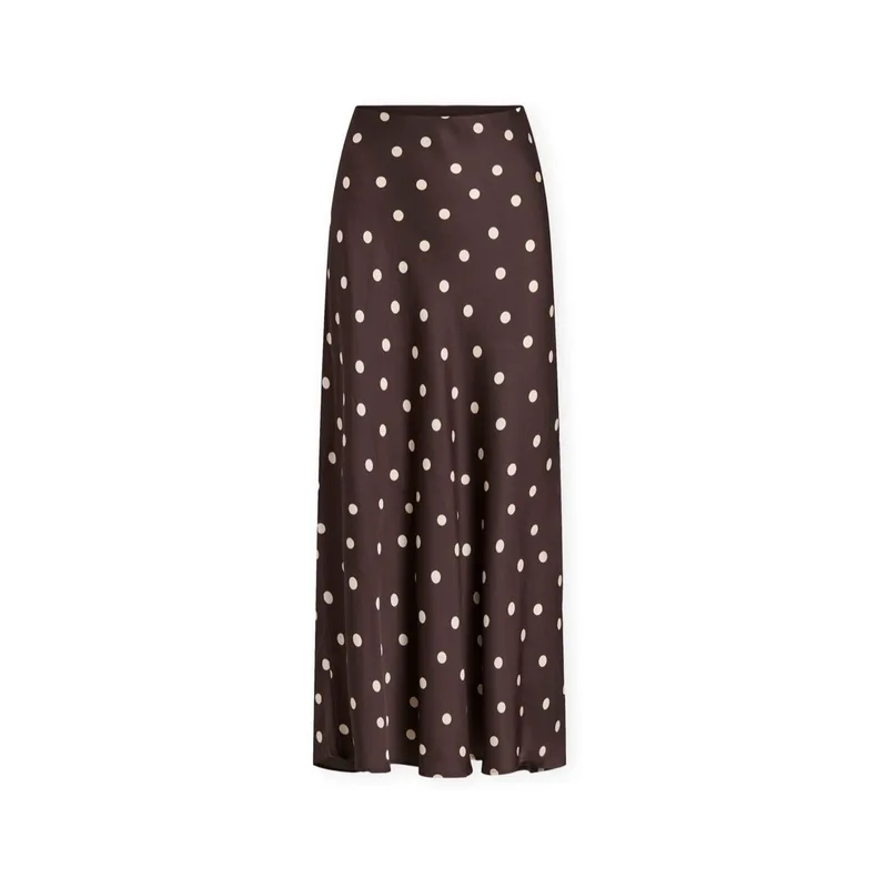 Μακρυές φούστες Vila Noos Elette Skirt - Coffee Bean/Sandshell
