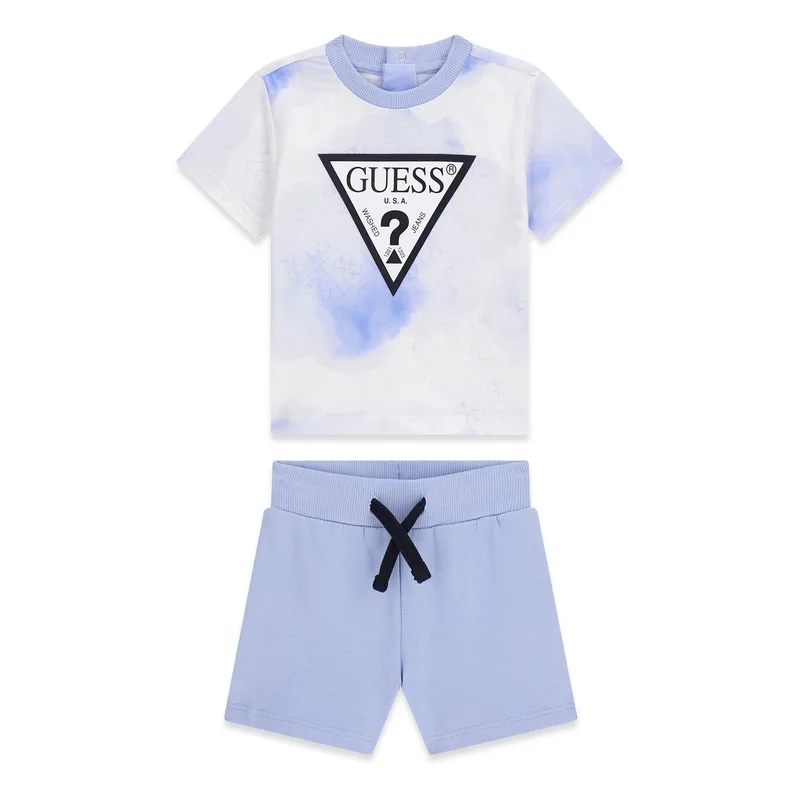 Guess Σετ T-Shirt και σορτς I6RG08 K8HM4 Μπλε Regular Fit