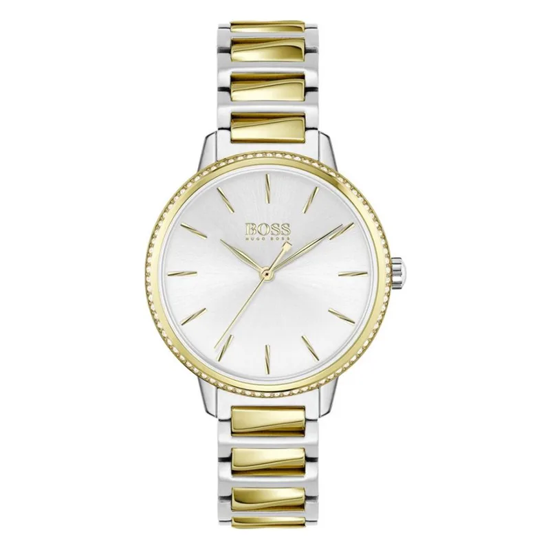 HUGO BOSS Signature Two Tone Stainless Steel Bracelet 1502568