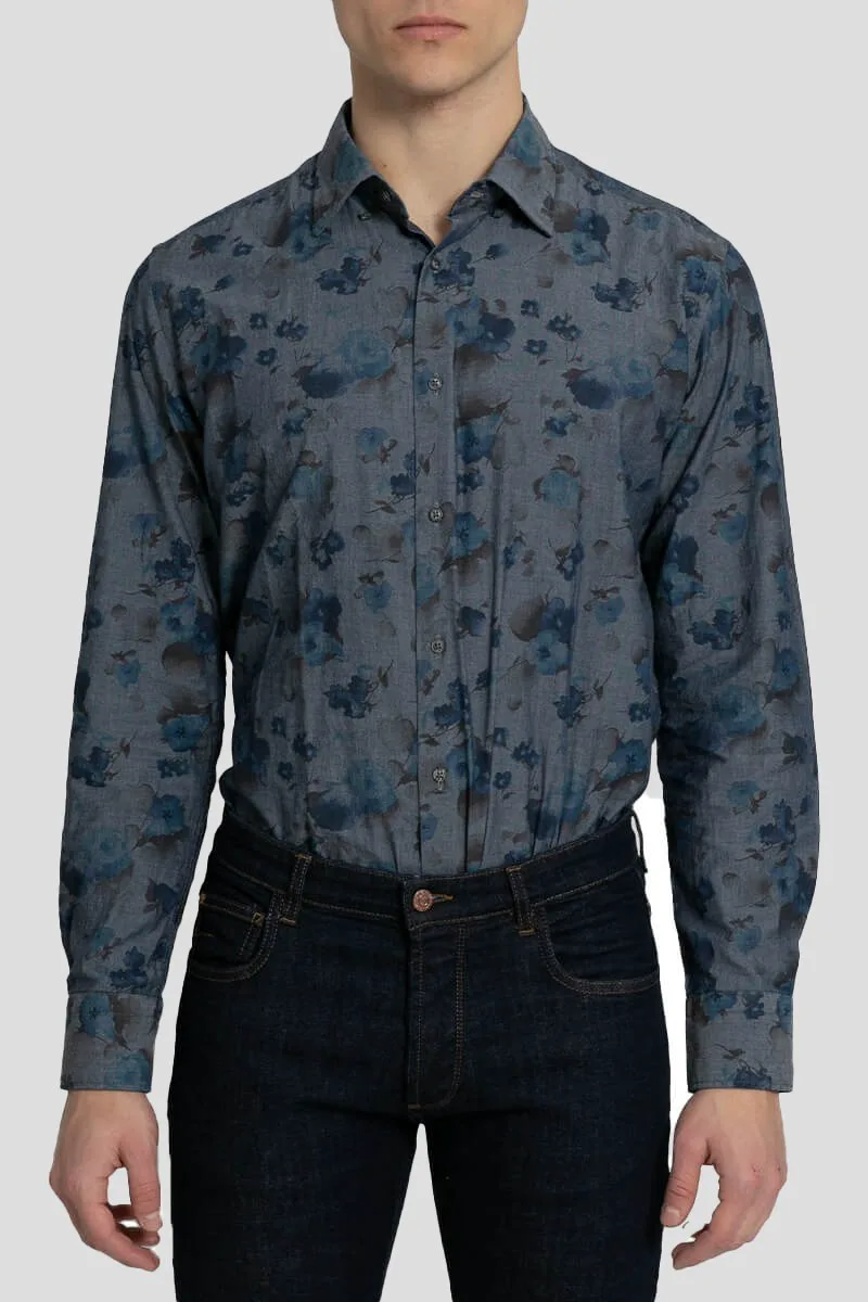 MIRCAM Ανδρικό Πολύχρωμο Floral Print Shirt