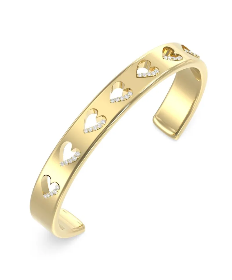 GUESS STEEL Βραχιόλι από Ανοξείδωτο ατσάλι Χρυσό JUBB06084JWYGL
