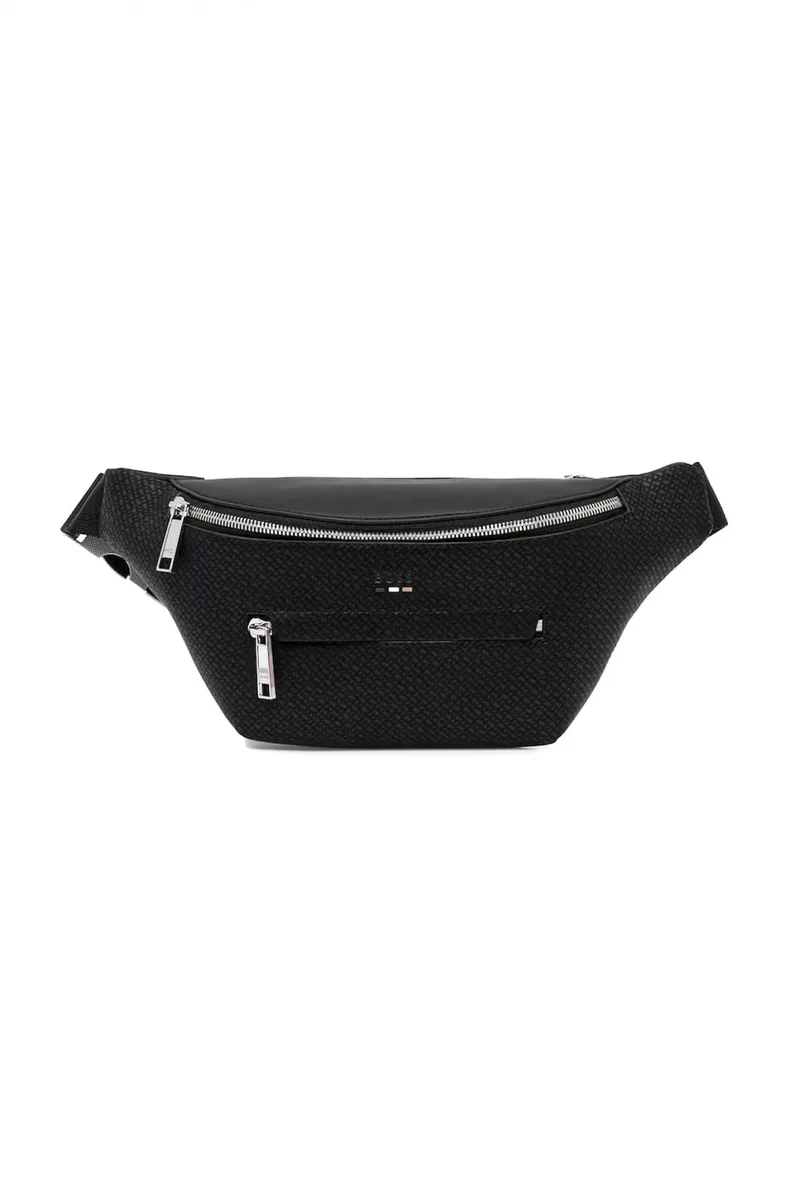 BOSS ΤΣΑΝΤΑΚΙ ΜΕΣΗΣ ALL OVER LOGO RAY_MP_BELTBAG ΜΑΥΡΟ