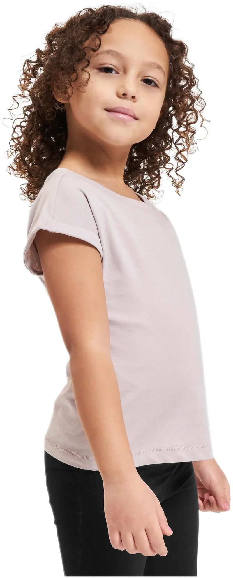 Girls Organic Extended Shoulder Tee Urban Classics UCK2983-02913 duskrose